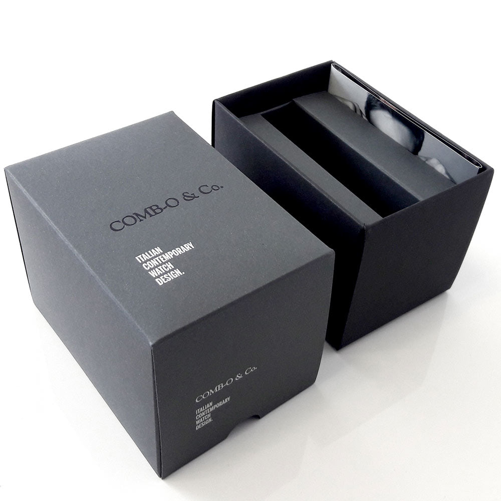 R37S cassa silver con cinturino nero
