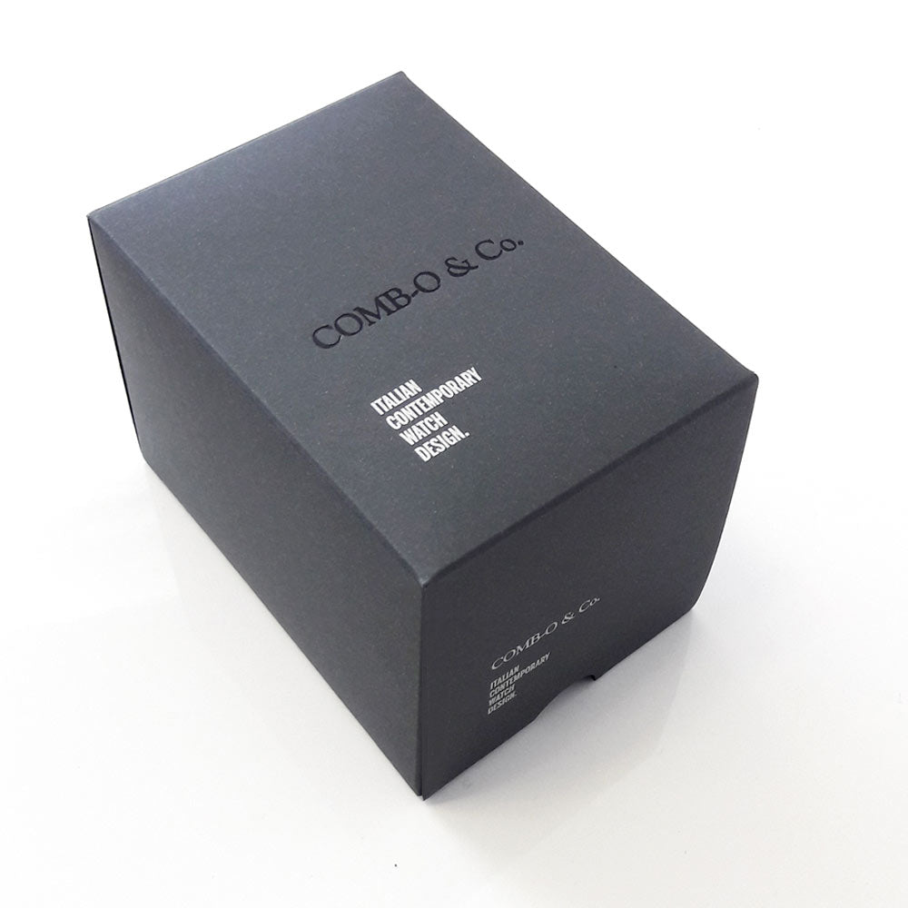 R37S cassa silver con cinturino nero
