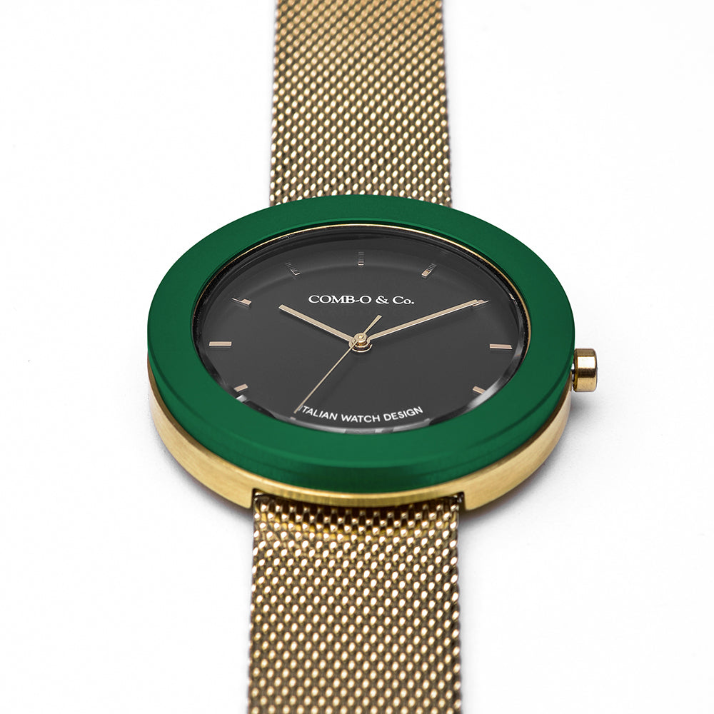 Oblò cassa oro - Cover Green
