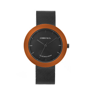 orologio oblo cassa nera