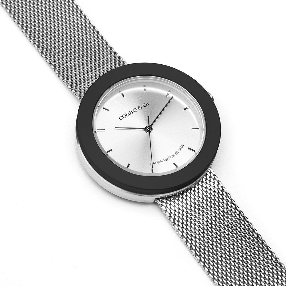 Oblò cassa silver - Cover nera
